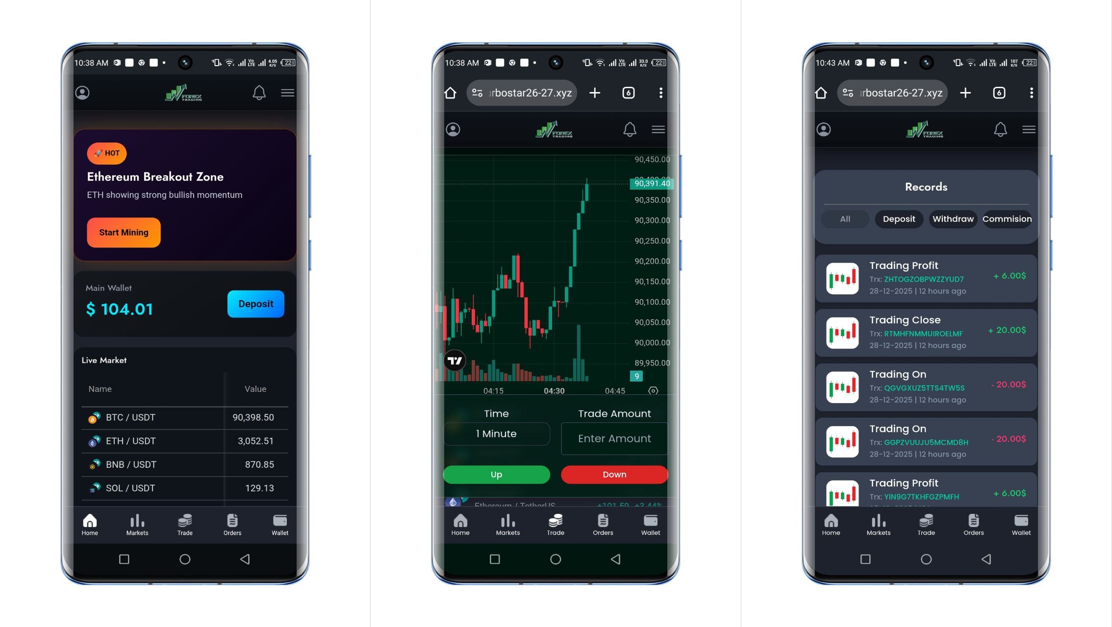 Trading Website